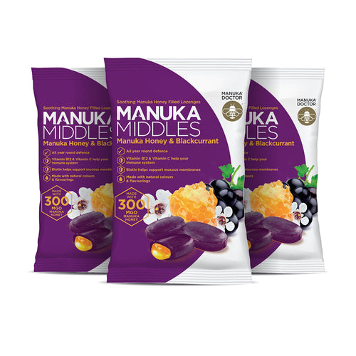 Blackcurrant Manuka Middles - Trio Pack