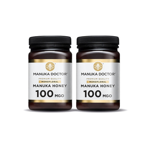 Twin Pack - 100 MGO Manuka Honey 500g