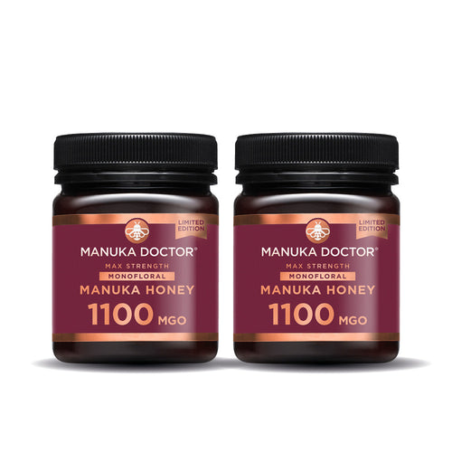 Great Value Twin Pack - 1100 MGO Manuka Honey 250g